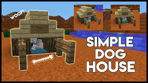 Add in a carpet and a fence gate. Minecraft How To Make A Simple Dog House Youtube