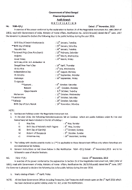 West Bengal Public Holiday List 2021 Wb Local Holiday Bank School