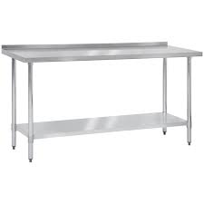 72 X 24 Stainless Steel Work Prep Table W Backsplash Commercial Kitchen Business Industrial Restaura Restaurant Kitchen Stainless Steel Prep Table Table
