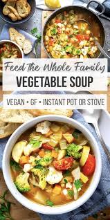 Easy Homemade Vegetable Soup Recipe The Kitchen Girl Recipe Easy Vegetable Soup Vegetable Soup Recipes Vegan Vegetable Soup