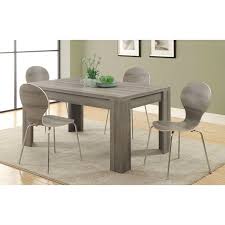 Furniture of america galore 5 piece counter height dining set. Modern 60 X 36 Inch Dark Taupe Rectangular Dining Table Walmart Com Walmart Com