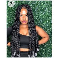 Check out the photos on the page to try one today. Nigerian Braids Gang On Instagram Beaded Box Braids Novonne In 2021 Braids With Curls Big Box Braids Hairstyles Box Braids Hairstyles For Black Women