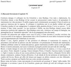 Trama in breve, descrizione dei personaggi e riassunto dei singoli capitoli. I Promessi Sposi Capitolo 6 Riassunto Docu Plus