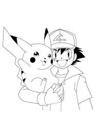 Cartoon Coloring Ash And Pikachu Coloring Pages Pokemon Ash And Pikachu Colori Pikachu Coloring Page Pokemon Coloring Pokemon Coloring Pages