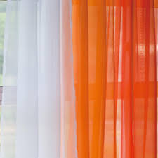Voile Silk Sheer Curtains Orange Curtains Curtains Living Room Curtains Bedroom