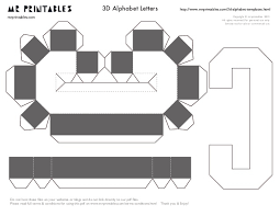 This printable 3d letter set is free! Mrprintables 3d Alphabet Templates A To M