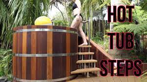 How to make a railing for my hot tub. Hot Tub Steps Build Youtube