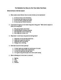 The Absolutely True Diary Of A Part Time Indian Final Exam Final Exams Exam Part Time