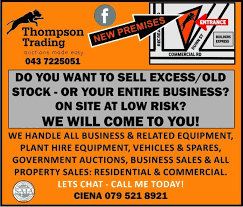 Thompson Trading Has The Experience You Need We Sell Your Excess Stock Equipment Businesses And Properties On Si East London Buy And Sell Cars Things To Sell