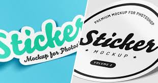 Sticker Mockup Collection For Photoshop Psd Mockup Design Mockup Business Brochure