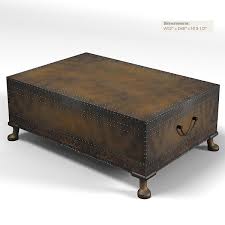 Size 52'long x 26'high x36'wide. Ralph Lauren 842 40 Dalton Cocktail Coffee Table Trunk Country Classic Traditional