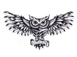 Black And White Owl Chest Tattoo Tattoos On Neck With Images Owl Neck Tattoo Owl Tattoo Drawings Owl Tattoo