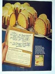 Blend all ingredients in a large bowl; 1976 Magazine Advertisement Page Duncan Hines Lemon Supreme Pound Cake Food Ad Ebay