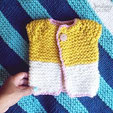 Cozy mock neck sweater cropped fit super | etsy. Easy Baby Sweater To Knit Easily Finish It In 1 Day Smiling Colors