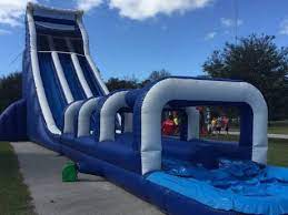 Mega Blue Crush Water Slide Huge Water Slide Rental Airfun Games Water Slide Rentals Water Slide Bounce House Water Slides
