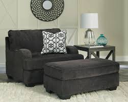 A chair for every occasion. Charenton Charcoal Chair And A Half With Ottoman On Sale At Montana S Home Furniture Serving Houston Tx