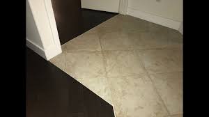 Tile To Hardwood Floor Transition Ideas Skill Level 6 Beers Youtube Hardwood Floors Tiles Hardwood