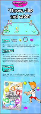 About once a week, we practice how to throw correctly and catch. Pe Throwing Catching Skills Get Your Kids Racing And Developing Their Fundamental Sport Co Ordinati Gym Games Gym Games For Kids Games For Kids Classroom