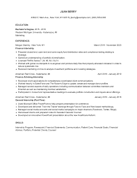 Their job involves budget planning, producing and reviewing financial reports, monitoring accounts and making financial forecasts. Finance Internship Resume Examples And Tips Zippia