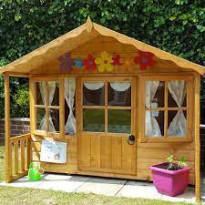 En71 certified and ce marked. Shire Pixie Wooden Playhouse Elbec Garden Buildings