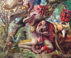 His intriguing perspective and fresh concepts ignited his career, and his work evolved quickly to deft illustrations, modeled sculpture, and sophisticated oil paintings of elaborate imagination. Curiomancy Fantastic Art Fiction Thought