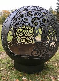 New Tree Of Life Fireball Fire Pit Fire Pit Globe Fire Pit Sphere Fire Pit Backyard