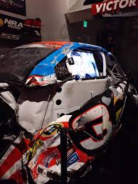 It's for a marketing project. Austin Dillon S Daytona Car That Was Wrecked On Display At Bass Pro Shop Nascar
