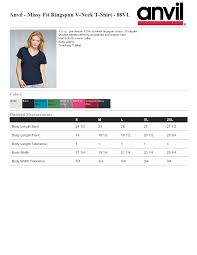 anvil ringer tee size chart rldm