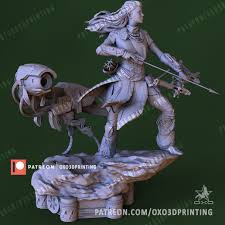 3D file Aloy Horizon Zero Dawn With Watcher・3D printable model to  download・Cults