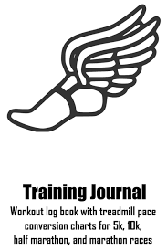 Training Journal Workout Log Book With Treadmill Pace