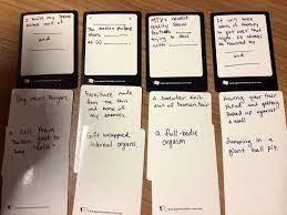 Draw ten white cards each. Cards Against Humanity Cards List