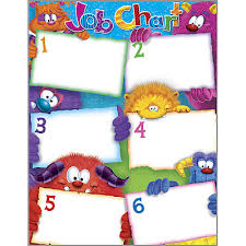 Look up in linguee suggest as a translation of wipe it off Kids Posters And Charts Wipe Off Cute Monsters Design Reusable Job Chart For Home And School