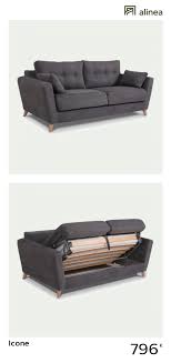 Canape 3 Places Convertible En Tissu Gris Icone Canape Droit En Tissu Canape 3 Places Tissu Tissu Gris Canape 3 Places
