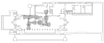 An architectural study on the ground floor plan, elevation, section, and perspective of frank lloyd wright's robie house. Perspective Route Through The Ground Top And Upper Floor Bottom Download Scientific Diagram
