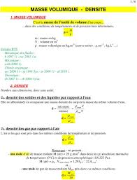 Loschmidt est fonction de la masse volumique ,. Masse Volumique Densite Pdf Telechargement Gratuit