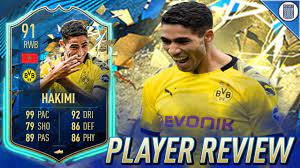 Currently on loan from real madrid, achraf hakimi mouh is blossoming follow this link for a run through of the seven best formations that fifa 20 has to offer. 91 Team Of The Season So Far Hakimi Player Review Totssf Achraf Hakimi Fifa 20 Ultimate Team Youtube