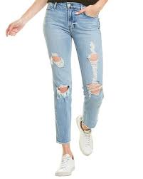 Frame Denim Le High Beldon Rips Straight Leg Jeans