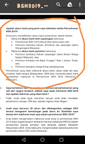 Pada mereka yang bujang tapi berstatus gagal kredit. Jari Jemari Cik Jijah Kemaskini Bsh 2019 Duit Dikreditkan Ke Akaun Isteri