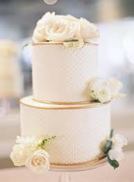 Two Tier Wedding Cake Ideas Trendy Bride Wedding Blog Gold Wedding Cake Tiered Wedding Cake White And Gold Wedding Cake