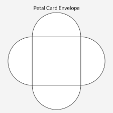 Printing and assembling envelope templates. How To Make Petal Envelope Card Using A Template Joy In Crafting