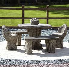 See more ideas about bench plans, garden bench plans diy outdoor wood bench: Woodlands Stone Benches Table Patio Set Garden Furniture