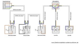 Here You Will Find The Circuit Diagram Of A Cross Connection Instructions With Which You Can Elektroinstallation Schaltplan Elektroinstallation Selber Machen