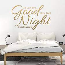 citaat goede nacht zoete dromen muurstickers gepersonaliseerde creatieve voor woonkamer slaapkamer art decals muurstic slaapkamer kunst muurstickers slaapkamer