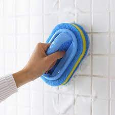 Easy to remove and install. Handles Sponge Brush Blue Soft Magic Sponge Eraser Cleaning Bathtub Ceramic Tile Cleaner Kitchen Tool Wish