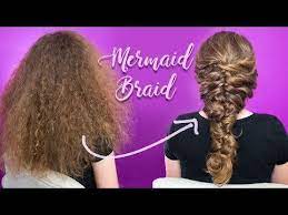 How To Do A Romantic Mermaid Braid Hair Tutorial For Beginners In Real Time Curly Red Hair Youtube Mermaid Braid Hair Tutorial Red Curly Hair