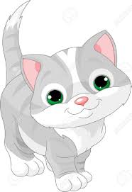 Images explicitly placed in the public domain. Illustration Of Very Cute Gray Kitten Baby Clip Art Grey Kitten Cat Art