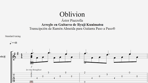 18 сен 20115 022 просмотра. Oblivion Astor Piazzolla Tablatura Por Ramon Almeida Youtube