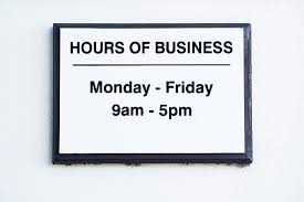 Sign Monday To Friday Stock Photo ...