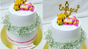 There are multiple layers of cake inside one tier. 3 Kg Two Tier Cake Wedding Cake Engagement Cake Youtube
