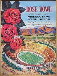Rose Bowl Program From The 1960 National Championship Season Rose Bowl Tournament Of Roses Minnesota